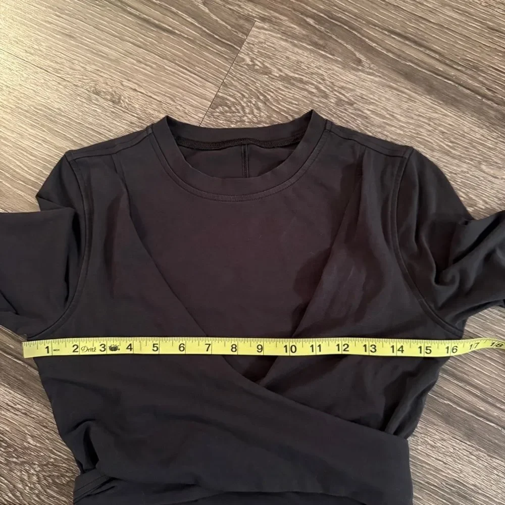 Lululemon Cotton Wrap-Front T-Shirt Dress